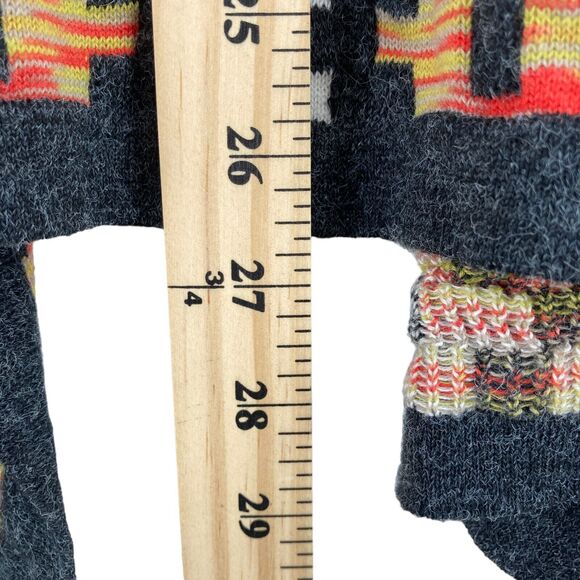 Bass Women's Multicolor Geo Print Long Sleeve Open Front Cardigan Sweater Size M - Picture 16 of 16